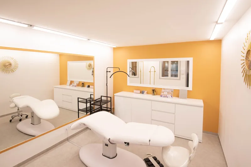 Espace de détente du salon A2 AntiAge avec ambiance relaxante